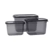 Set of lunch boxes Quid City Grey Plastic Rectangular 3 Pieces