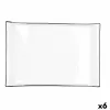 Snack tray Quid Gastro White Ceramic 36 x 25 cm (6 Units)