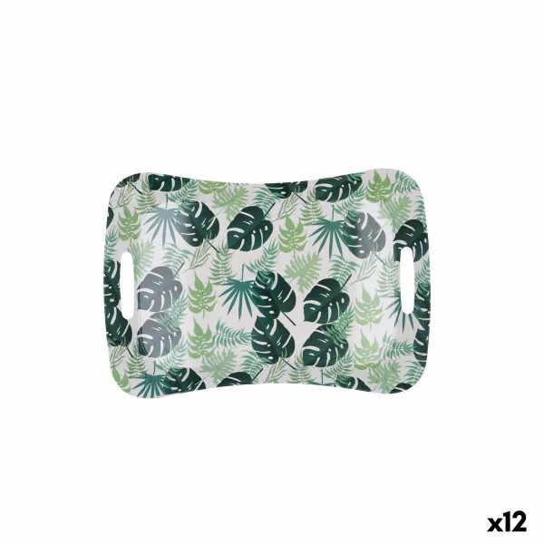 Aamupalatarjotin Quid Habitat Monivärinen Muovinen 33,5 x 23 x 3,5 cm Kahvoilla Levyt (12 osaa)