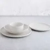 Bowl Bidasoa Fosil White Ceramic 21,5 x 21,5 x 4,3 cm (8 Units)