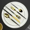 Teaspoons Amefa Soprano Black Golden Metal Coffee 12 Units