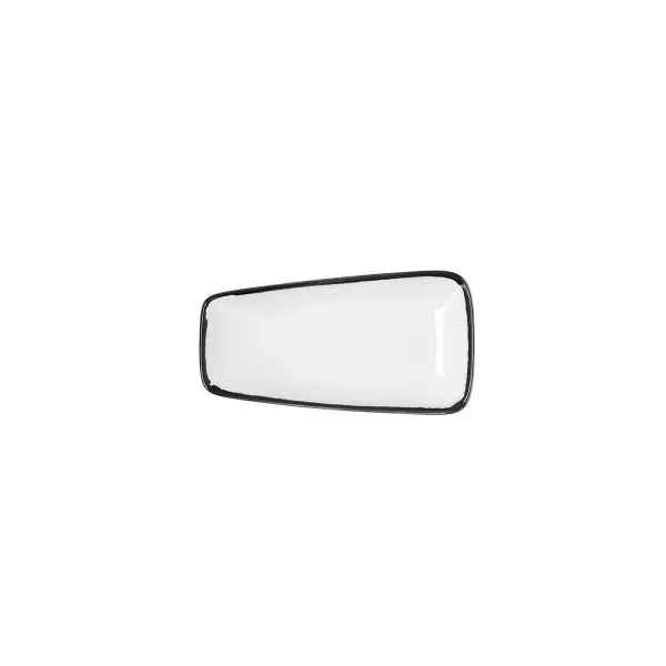 Užkandžių dėklas Ariane Vital Filo Balta Juoda Keramikinis Aliuminio oksidas 15 x 8,5 x 8,5 cm (12 vnt.)