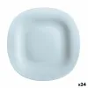 Flat Plate Luminarc Carine Paradise Blue Glass 27 cm (24 Units)