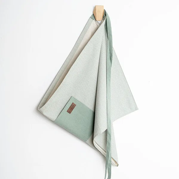 Apron with Pocket Vinthera Okapi Bicoloured Textile 50 x 110 cm Recycled material
