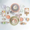 Bowl Quid Kaleido Coral Ceramic Fish 14 x 9 x 3 cm (4 Units)