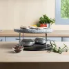 Stone Cooking Grill Quid Naturalia Black 23 x 13 cm (2 Units)