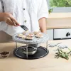 Stone Cooking Grill Quid Naturalia Black 23 x 13 cm (2 Units)