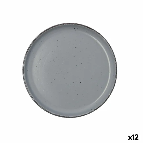 Desertinė lėkštė Quid Duna Pilka Keramikinis 20 x 2,5 cm (12 vnt.)