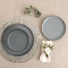 Desertinė lėkštė Quid Duna Pilka Keramikinis 20 x 2,5 cm (12 vnt.)