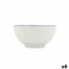 Snack Bowl Quid Gastro Black White Black Ceramic (6 Units)