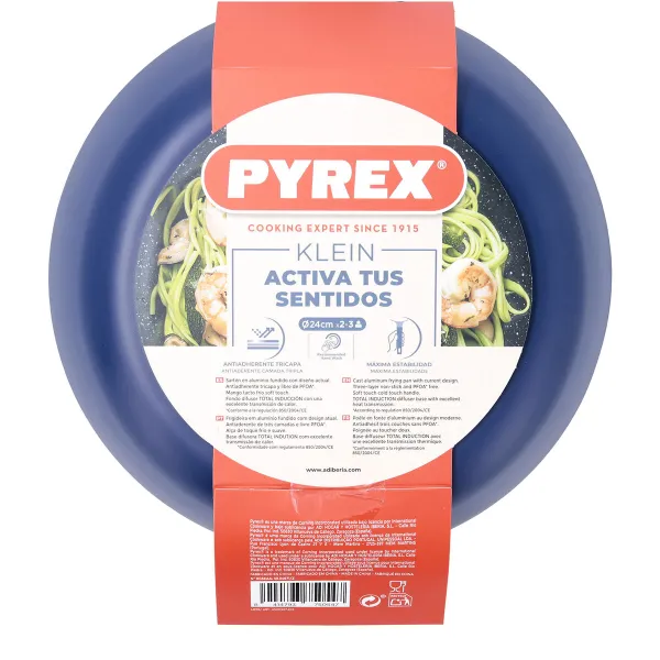 Pan Pyrex Klein Blue Metal Ø 24 cm (6 Units)