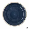 Flat Plate Quid Baltic Beige Ceramic Ø 27 cm (12 Units)