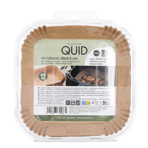Gaisa Fritēzes Grozs Quid Naturalia Papīrs 20 x 4,5 cm 50 gb.