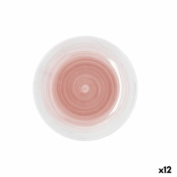 Desertinė lėkštė Quid Velvet Rožinė Keramikinis Ø 19 cm (12 vnt.)
