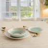 Dessert dish Quid Velvet Yellow Ceramic Ø 19 cm (12 Units)