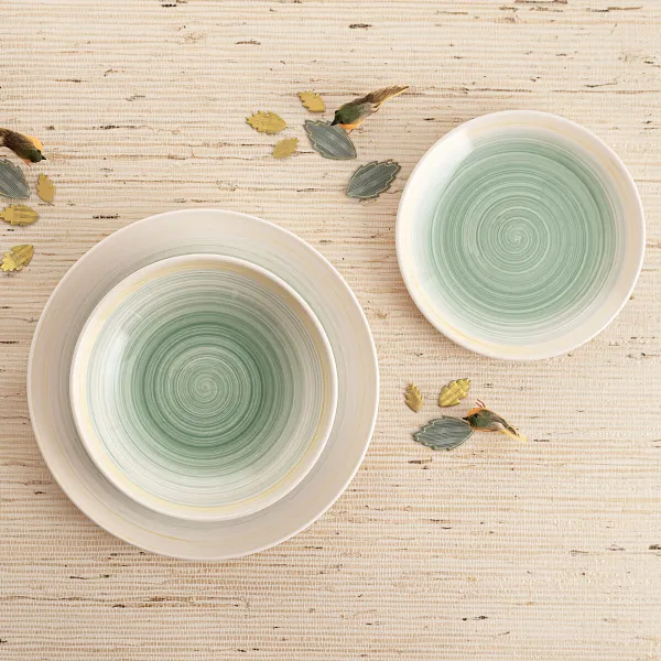 Dessert dish Quid Velvet Yellow Ceramic Ø 19 cm (12 Units)