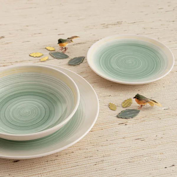 Dessert dish Quid Velvet Yellow Ceramic Ø 19 cm (12 Units)