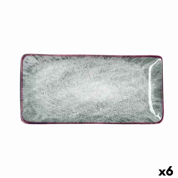 Snack tray Bidasoa Stela White 25 x 12 cm (6 Units)