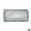 Snack tray Bidasoa Stela White 25 x 12 cm (6 Units)