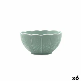 Uzkodu Bļoda Bidasoa Aura Stela Zaļš Keramika 12 x 12 x 5 cm (6 gb.)