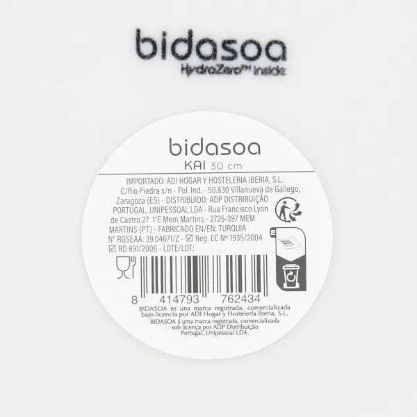 Picos lėkšte Bidasoa Kai Hydrozero Balta Keramikinis Ø 30 cm (6 vnt.)