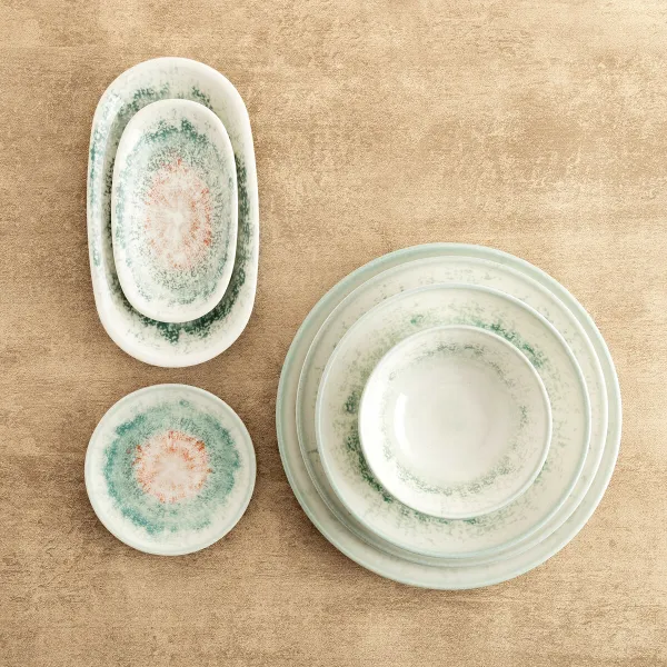 Plate Bidasoa Kai Hydrozero White Ceramic Ø 15 cm Bread (6 Units)