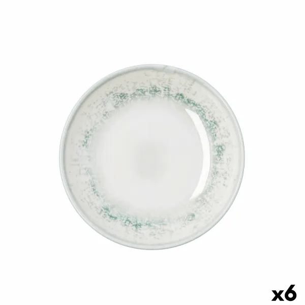 Dziļais šķīvis Bidasoa Kai Hydrozero Balts Keramika Ø 20 cm (6 gb.)