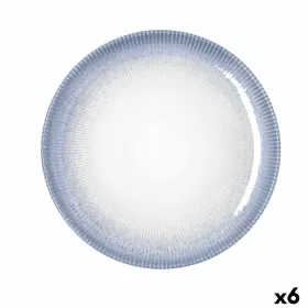Litteä Lautanen Bidasoa Lea Hydrozero Valkoinen Keraminen Ø 27 cm (6 osaa)