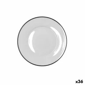 Deserta trauks Bidasoa Glacial Filo Balts Keramika Ø 19 cm (36 Vienības)