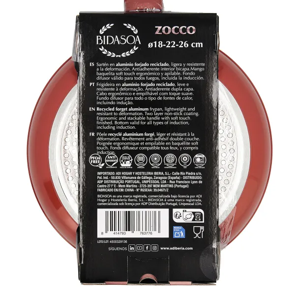 Keptuvių rinkinys Bidasoa Zocco Pilka Degtas molis Metalinis 3 Dalys