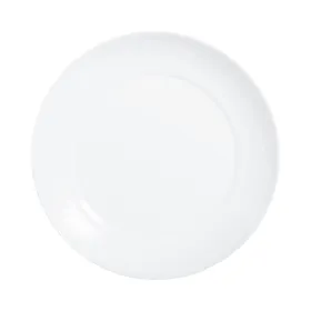 Flat Plate Luminarc Apy White Glass Ø 25 cm (12 Units)