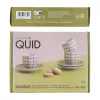 Cup with Plate Quid Kansas Green Ceramic 90 ml (6 Units)