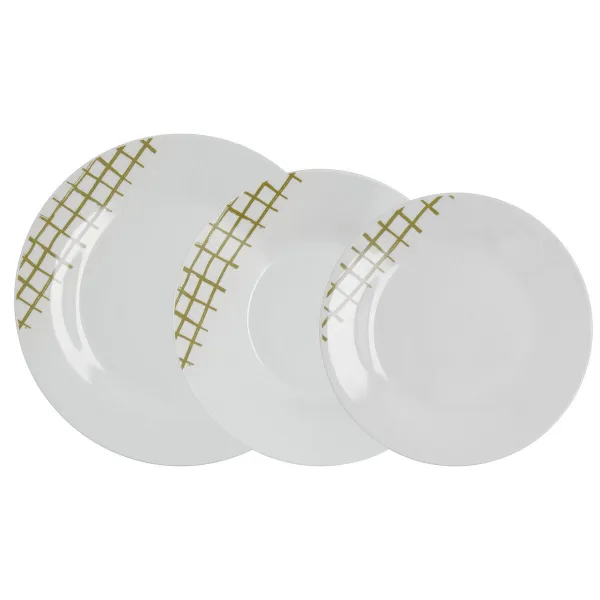 Tableware Quid Kansas Green Ceramic 18 Pieces