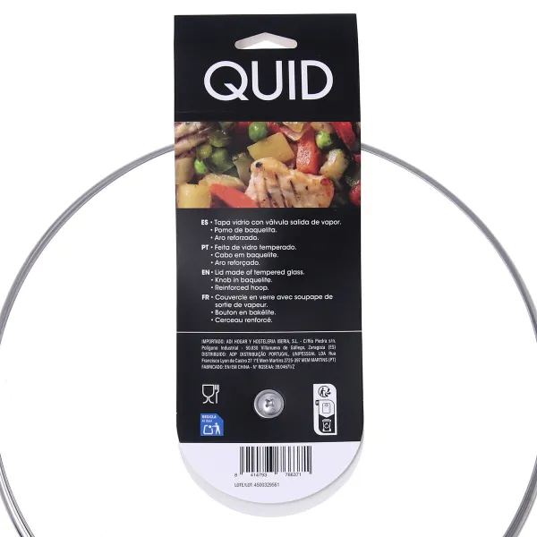 Pannas vāks Quid Renova Caurspīdīgs Stikls Ø 28 cm (6 gb.)