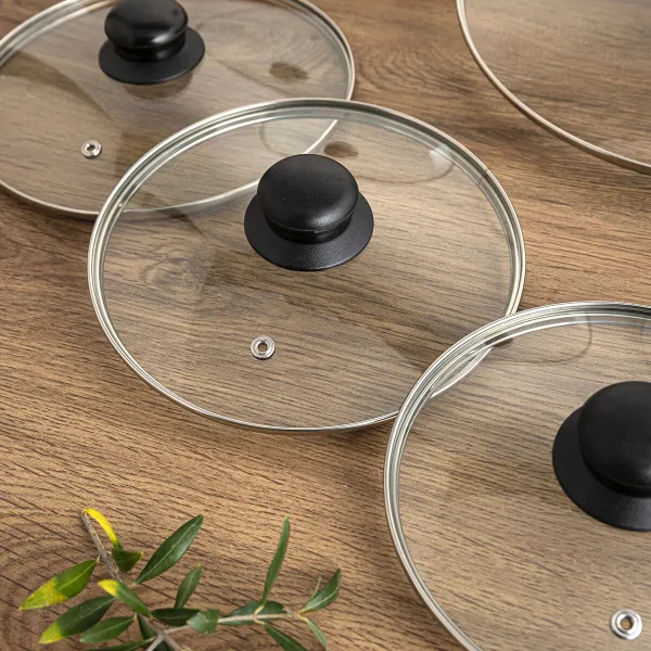 Pan lid Quid Renova Transparent Glass Ø 36 cm (6 Units)