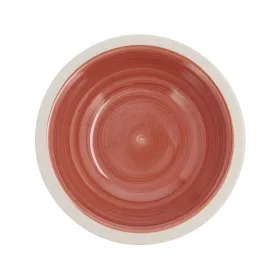 Deep Plate Quid Calypso Terracotta Ceramic Ø 21,5 cm (12 Units)