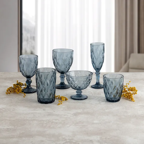 Wineglass Quid Maia Blue Glass 235 ml (6 Units)