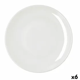 Plakans trauks Bidasoa Harmony Hydrozero Balts Keramika Ø 30 cm (6 gb.)