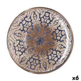 Pizza Plate Bidasoa Deneb Hydrozero Brown Ceramic Ø 30 cm (6 Units)
