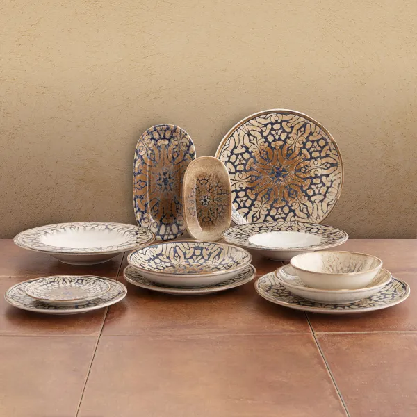 Deep Plate Bidasoa Deneb Hydrozero Brown Ceramic Ø 20 cm (6 Units)