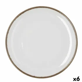 Pizza Plate Bidasoa Orion Hydrozero White Ceramic Ø 30 cm (6 Units)