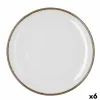 Pizza Plate Bidasoa Orion Hydrozero White Ceramic Ø 30 cm (6 Units)