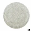 Pizza Plate Bidasoa Element Hydrozero Beige Ceramic Ø 30 cm (6 Units)
