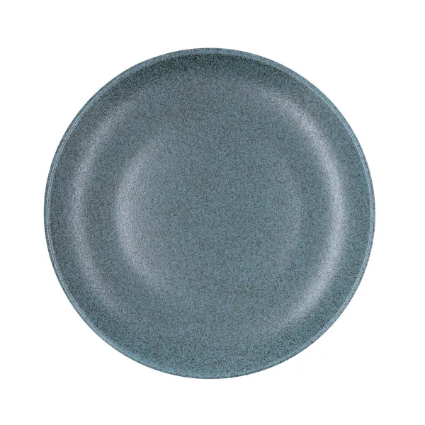 Flat Plate Bidasoa Element Hydrozero Blue Ceramic Ø 27 cm (6 Units)