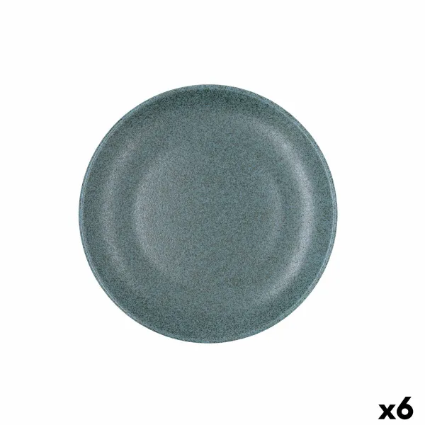 Jälkiruokalautanen Bidasoa Element Hydrozero Sininen Keraminen Ø 21 cm (6 osaa)