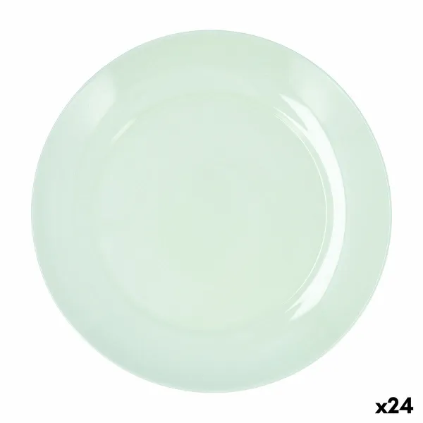 Plokščia lėkštė Luminarc Apy Paradise Verde Žalia stiklas Ø 25 cm (24 vnt.)