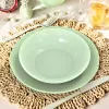 Flat Plate Luminarc Apy Paradise Verde Green Glass Ø 25 cm (24 Units)