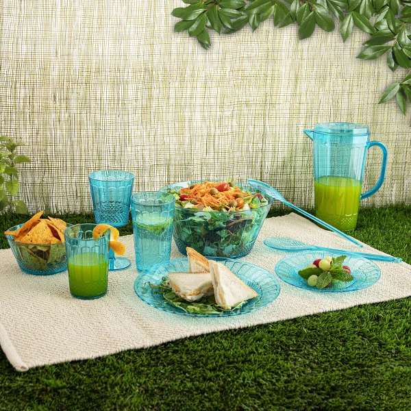 Чаш для Закусок Quid Gaia бирюзовый Пластик (12 штук)