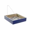 Paperiteline DKD Home Decor Metalli Valkoinen Laivastonsininen Puu MDF (2 pcs)