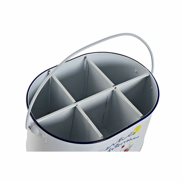 Ledo kibirėlis DKD Home Decor Balta Spalvotas Metalinis 24,5 x 17 x 13 cm